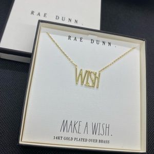 Rae Dunn "wish" necklace